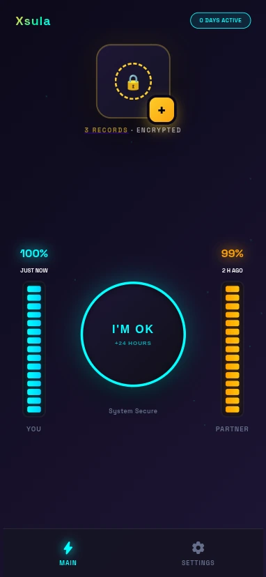 Интерфейс приложения Xsula